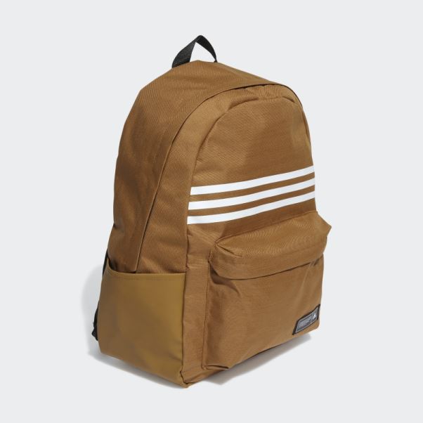 Sac à Dos Horizontal à 3 Bandes Classique Bronze Adidas