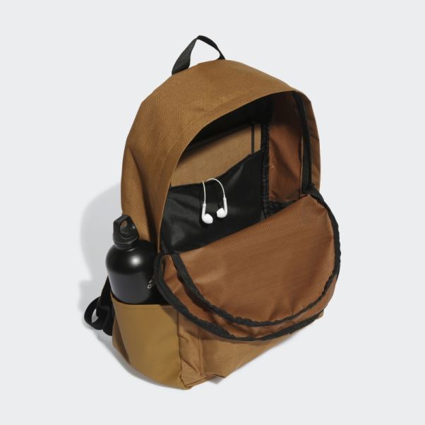 Sac à Dos Horizontal à 3 Bandes Classique Bronze Adidas