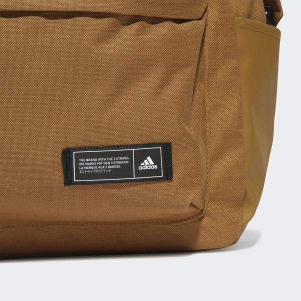 Sac à Dos Horizontal à 3 Bandes Classique Bronze Adidas