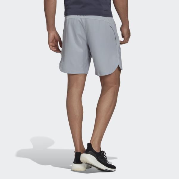 Short D'entraînement En Maille Hiit Argent Adidas