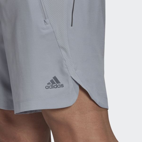 Short D'entraînement En Maille Hiit Argent Adidas