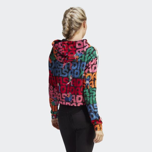 Adidas Farm Rio 3-stripes Sweat à Capuche Noir