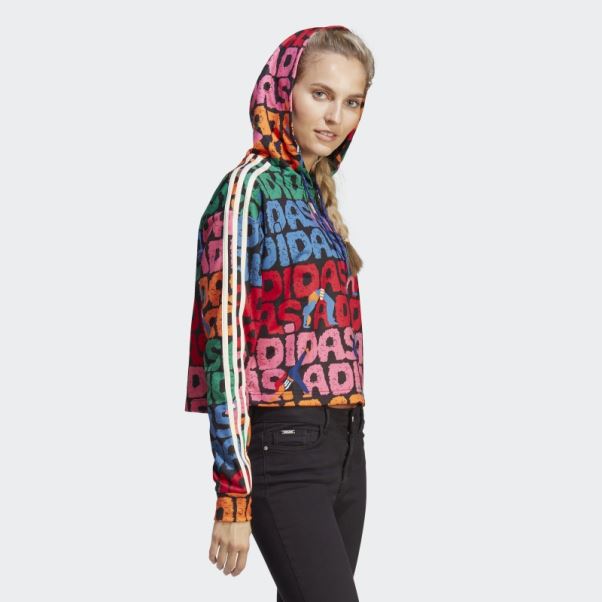 Adidas Farm Rio 3-stripes Sweat à Capuche Noir