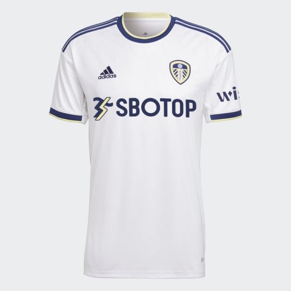 Maillot Domicile Leeds United Fc 22/23 Adidas Blanc