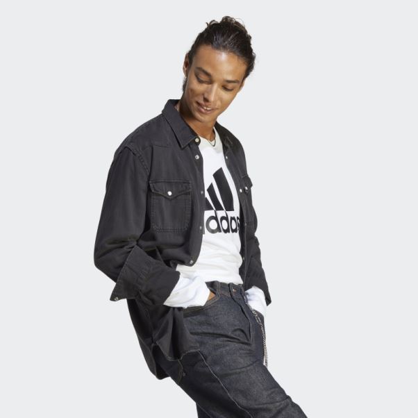 T-shirt Manches Longues Adidas Essentials Blanc