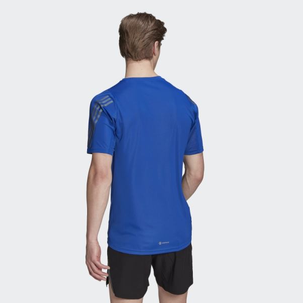 Tee Shirt Run Icon Bleu Royal Adidas