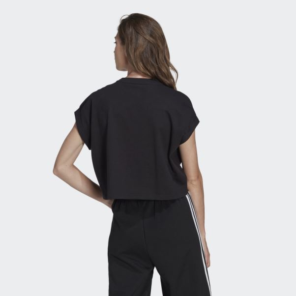 Adicolor Classics T-shirt Court Trèfle Adidas Noir