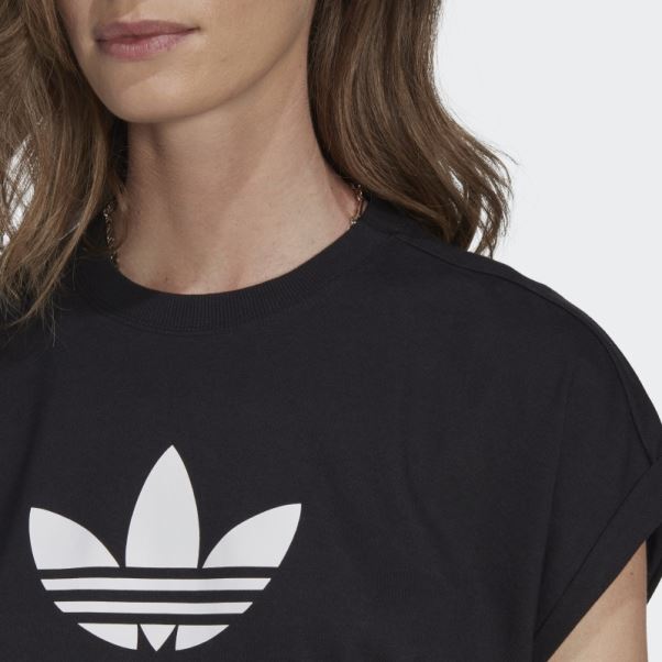 Adicolor Classics T-shirt Court Trèfle Adidas Noir