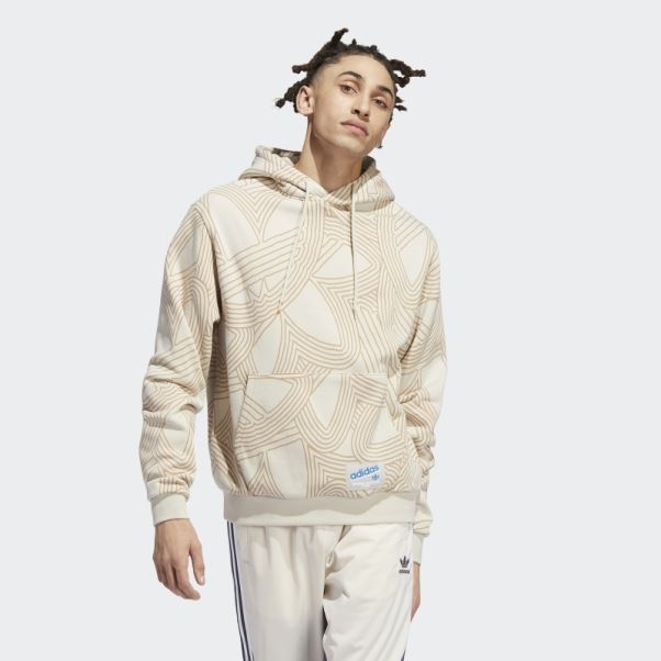 Sweat à Capuche Original En Aluminium Imprimé Sur L'ensemble Du Club Athlétique Adidas