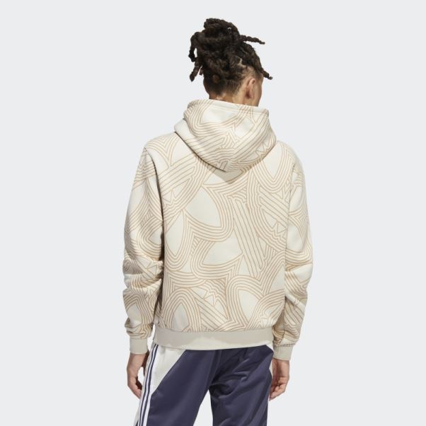 Sweat à Capuche Original En Aluminium Imprimé Sur L'ensemble Du Club Athlétique Adidas