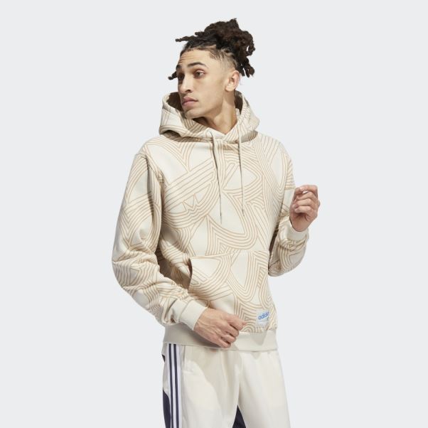 Sweat à Capuche Original En Aluminium Imprimé Sur L'ensemble Du Club Athlétique Adidas