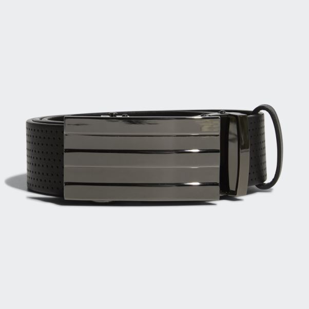 Ceinture Sans Trou En Polyuréthane à 3 Bandes Adidas Noir