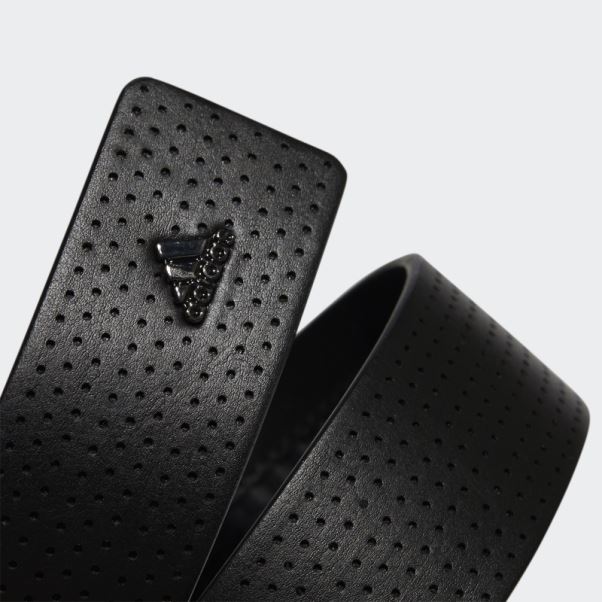 Ceinture Sans Trou En Polyuréthane à 3 Bandes Adidas Noir