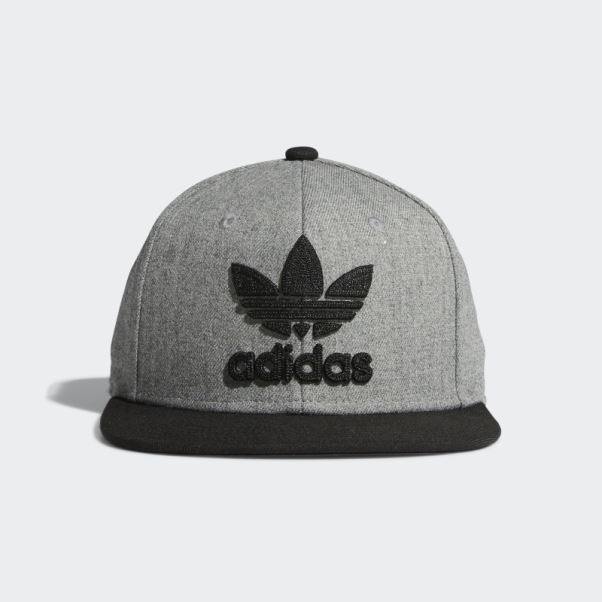 Casquette Snapback Adidas Trefoil Chain Gris Moyen