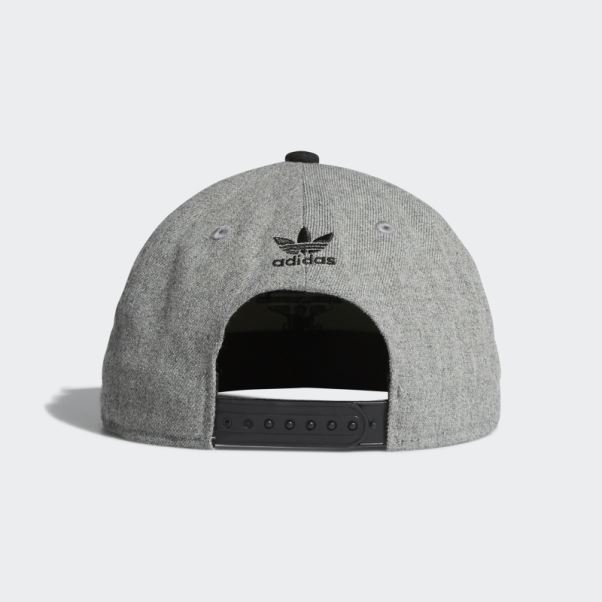 Casquette Snapback Adidas Trefoil Chain Gris Moyen