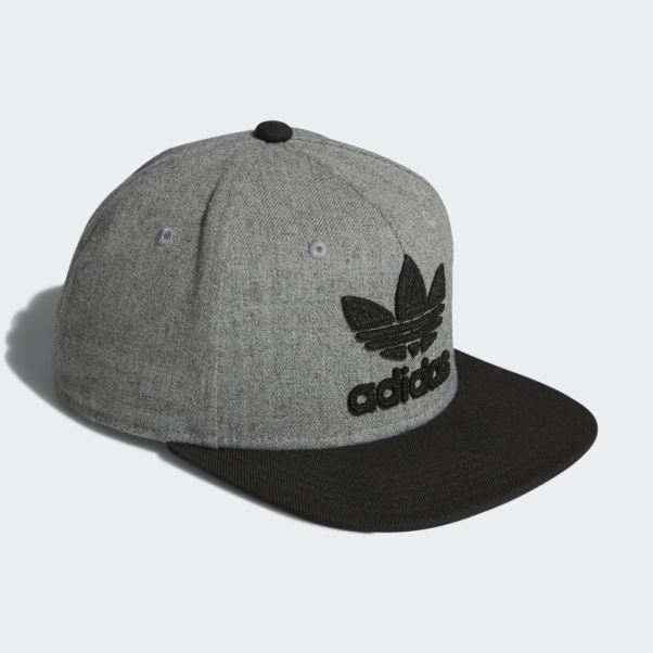 Casquette Snapback Adidas Trefoil Chain Gris Moyen