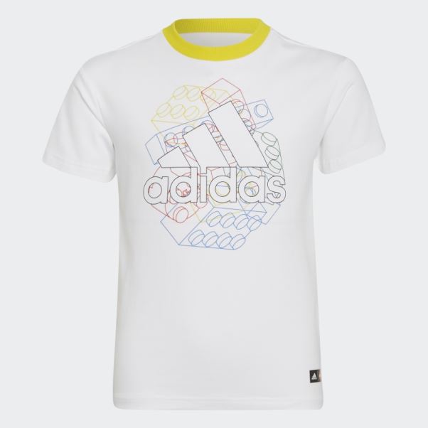 T-shirt Adidas X Classic Lego Blanc