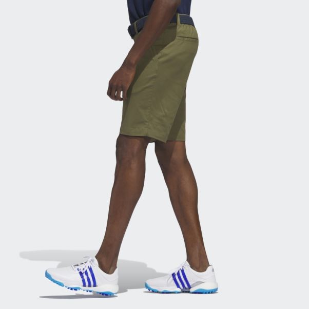 Short De Golf Adidas Olive Go-to 9 Pouces