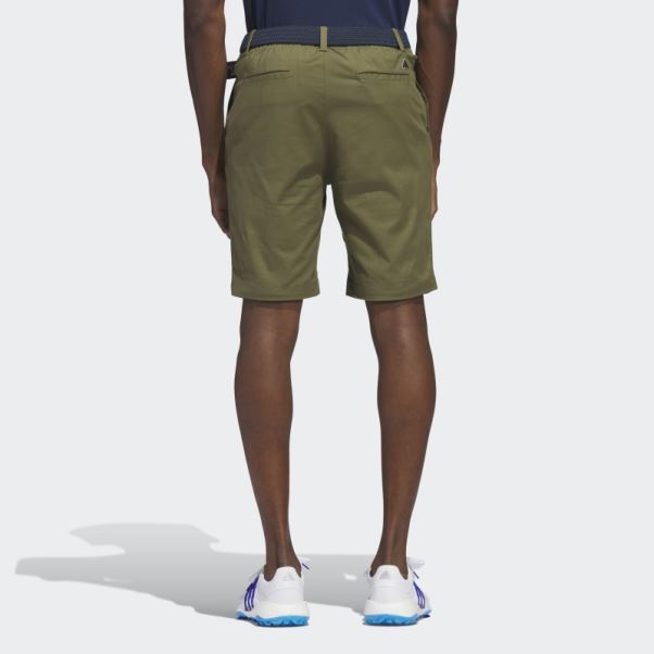 Short De Golf Adidas Olive Go-to 9 Pouces