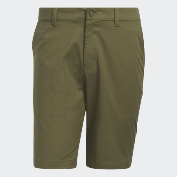 Short De Golf Adidas Olive Go-to 9 Pouces