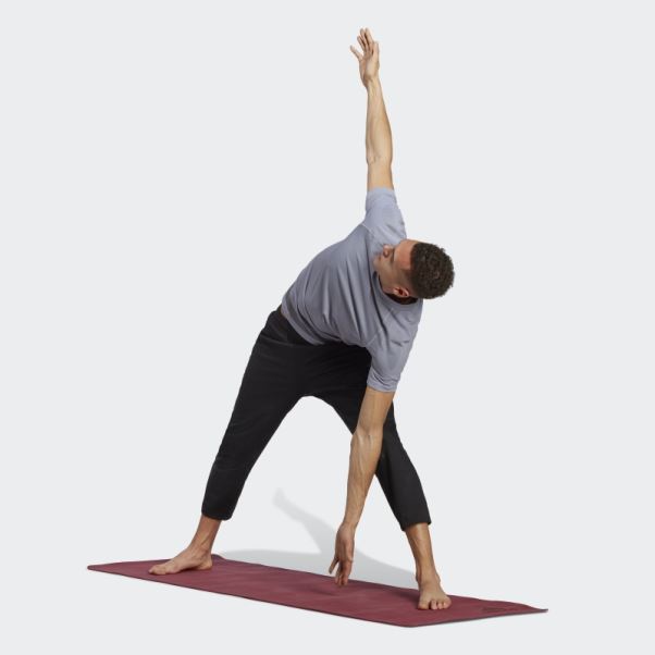 Adidas Primeknit Yoga T-shirt D'entraînement Sans Couture Argent Violet Mode