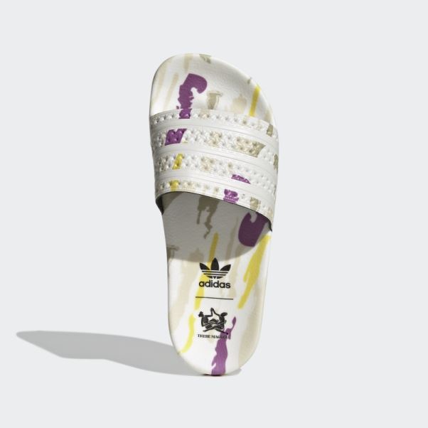 Adidas Adilette Thebe Magugu Slides Blanc
