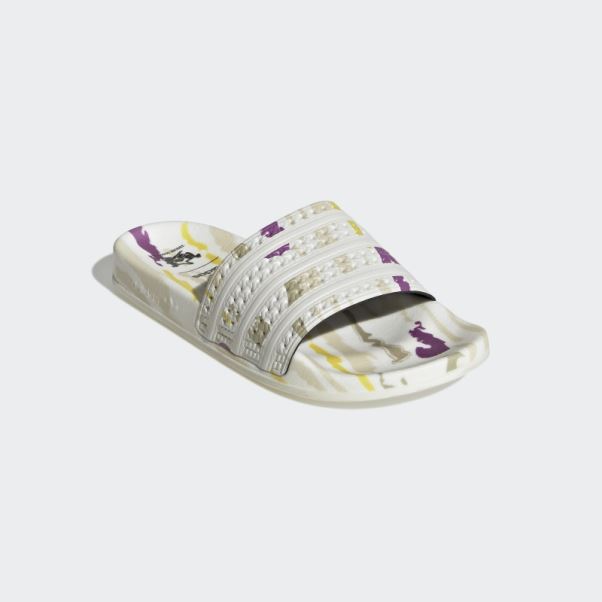 Adidas Adilette Thebe Magugu Slides Blanc