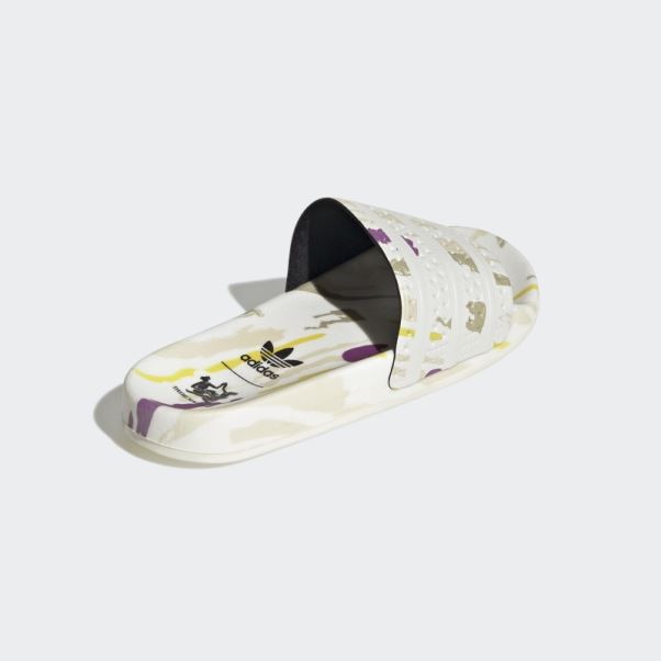 Adidas Adilette Thebe Magugu Slides Blanc