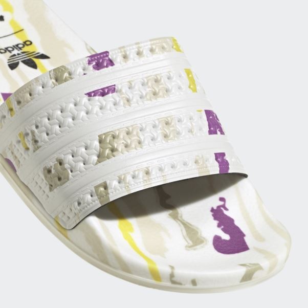 Adidas Adilette Thebe Magugu Slides Blanc