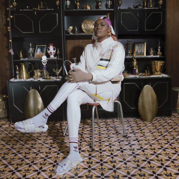 Adidas Adilette Thebe Magugu Slides Blanc