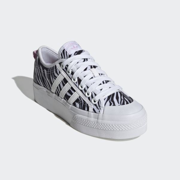Adidas Lilas Nizza Plate-forme Chaussures