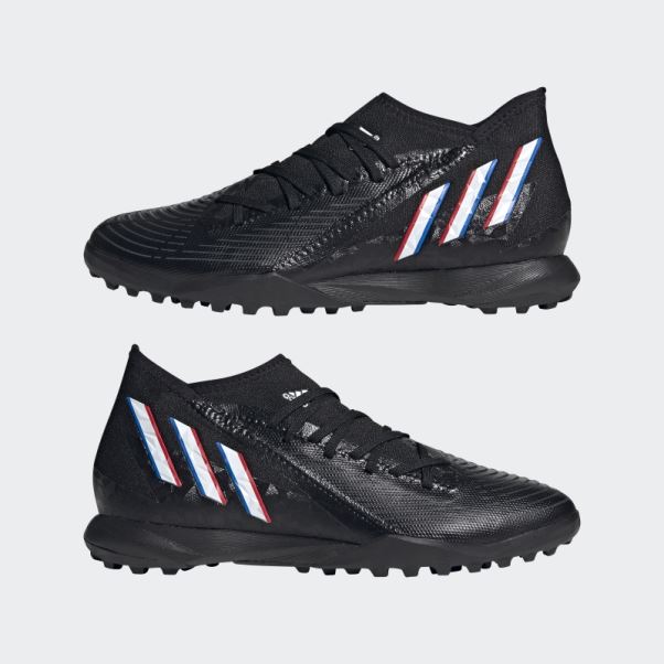 Adidas Prédateur Edge.3 Turf Chaussures De Football Noir