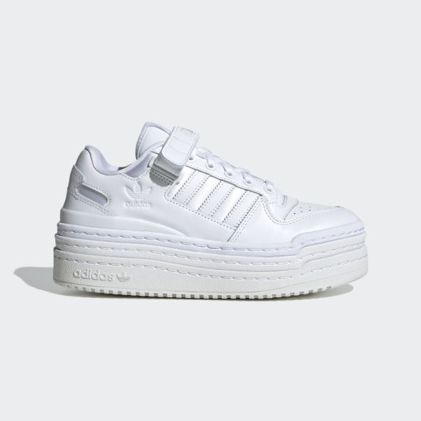 Adidas Triple Plate-forme Chaussures Basses Blanc
