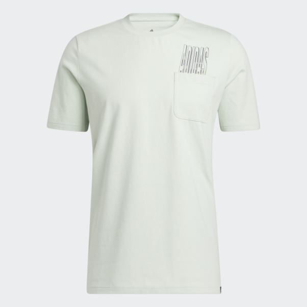 T-shirt à Poche Graphique Adidas Dynamic Sport Vert