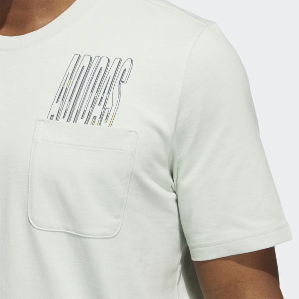T-shirt à Poche Graphique Adidas Dynamic Sport Vert