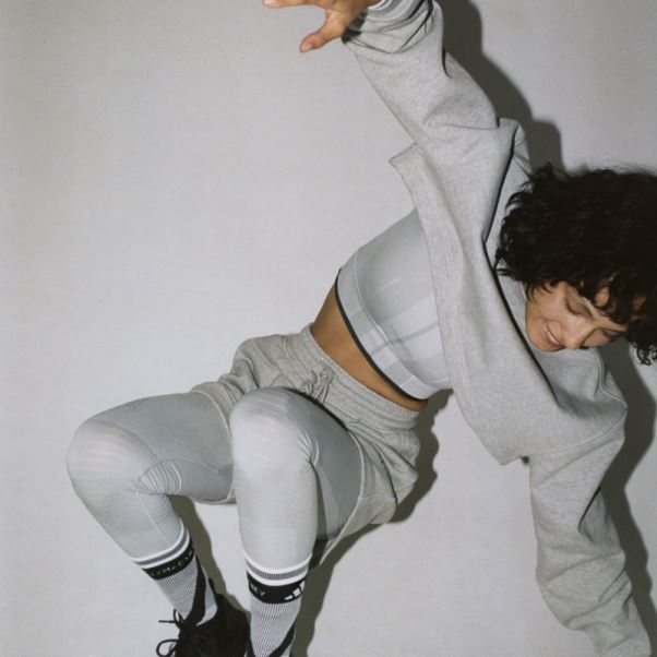 Mgh Solide Gris Hot Adidas By Stella Mccartney Truestrength Haut à Manches Longues