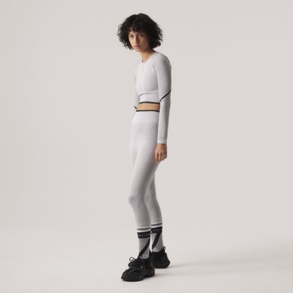 Mgh Solide Gris Hot Adidas By Stella Mccartney Truestrength Haut à Manches Longues