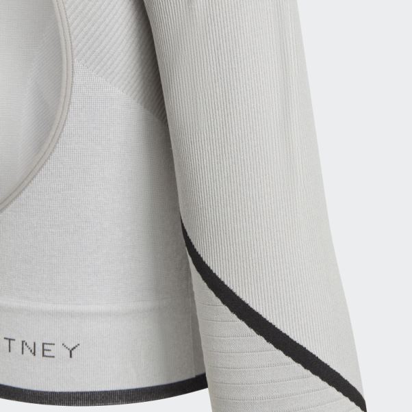 Mgh Solide Gris Hot Adidas By Stella Mccartney Truestrength Haut à Manches Longues