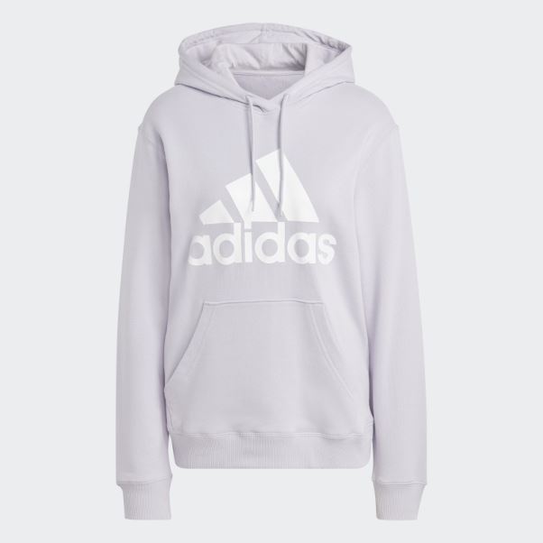 Sweat à Capuche Classique En Molleton à Gros Logo Silver Dawn Essentials Adidas