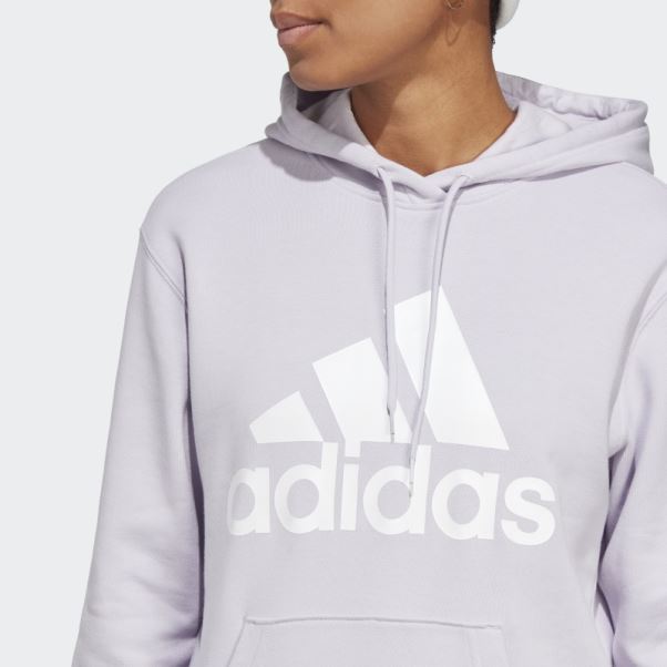 Sweat à Capuche Classique En Molleton à Gros Logo Silver Dawn Essentials Adidas