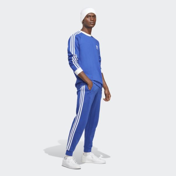 Pantalon De Jogging Adicolor Classics 3 Bandes Bleu Adidas