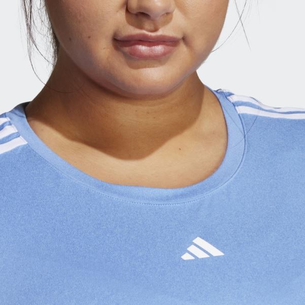 Adidas Aeroready Train Essentials 3-stripes T-shirt (grande Taille) Bleu
