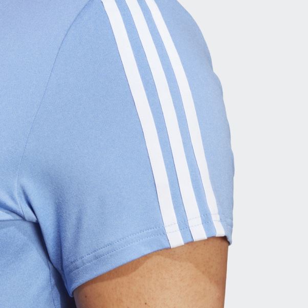 Adidas Aeroready Train Essentials 3-stripes T-shirt (grande Taille) Bleu