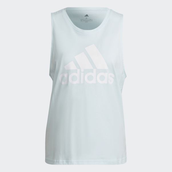 Débardeur Gros Logo Essentials Bleu Adidas