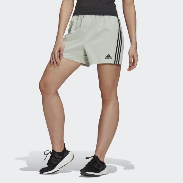 Short Tissé à 3 Bandes Trainicons Adidas Vert