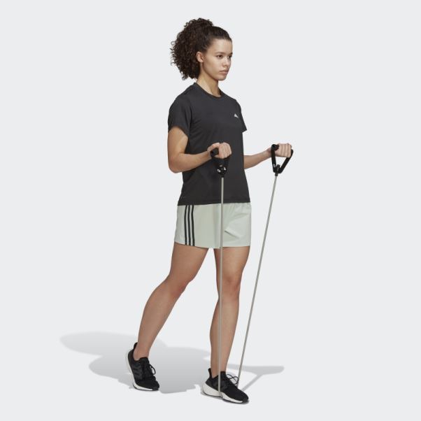 Short Tissé à 3 Bandes Trainicons Adidas Vert