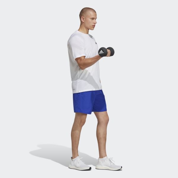 Adidas T-shirt D'entraînement Confort Blanc Train Essentials