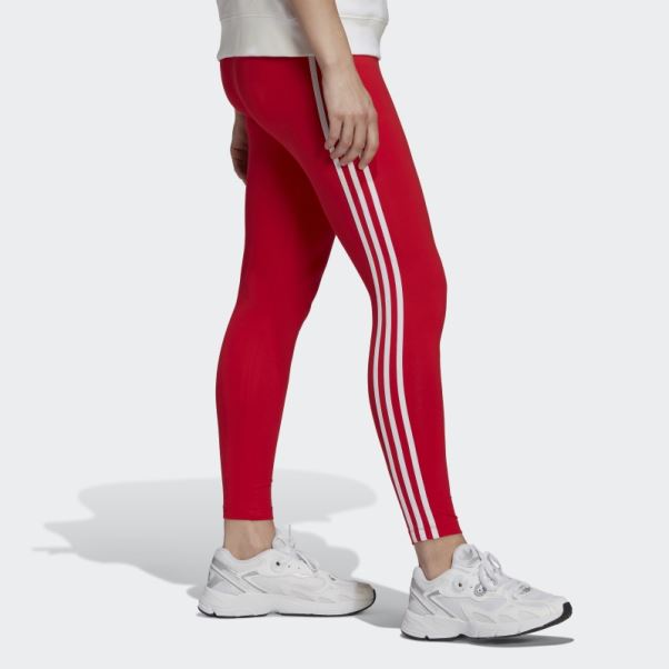 Collant Adidas Adicolor Classics 3 Bandes Rouge