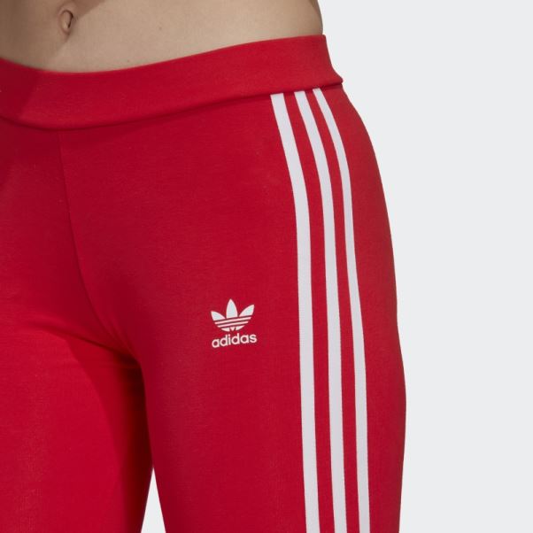 Collant Adidas Adicolor Classics 3 Bandes Rouge