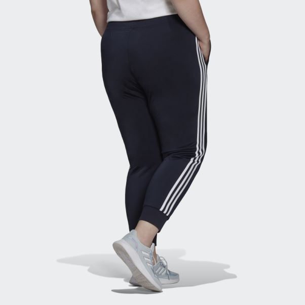 Encre Pantalon De Survêtement Adidas Essentials Warm-up Slim Fuselé à 3 Bandes (taille Plus)